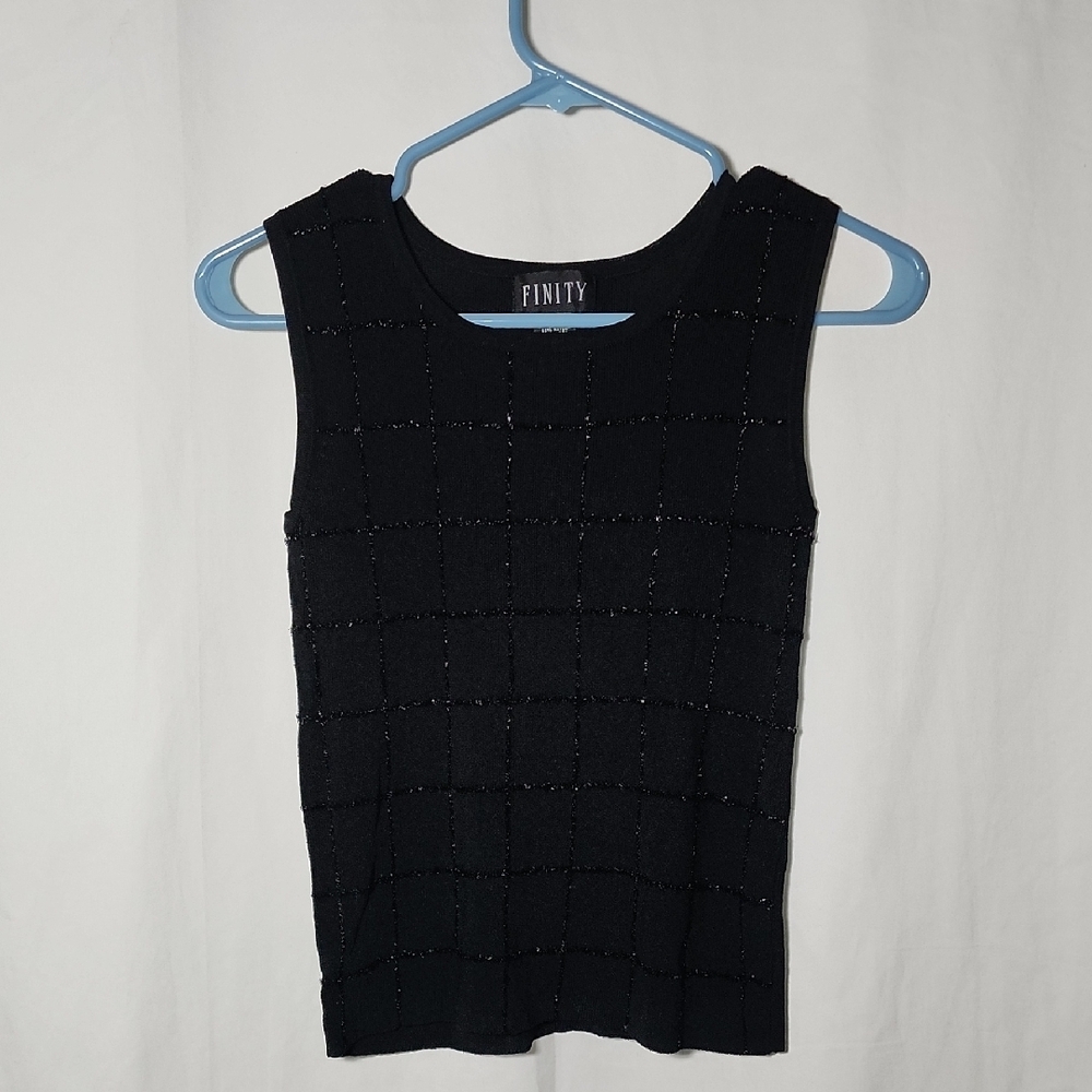 Finity Black Sleeveless Top